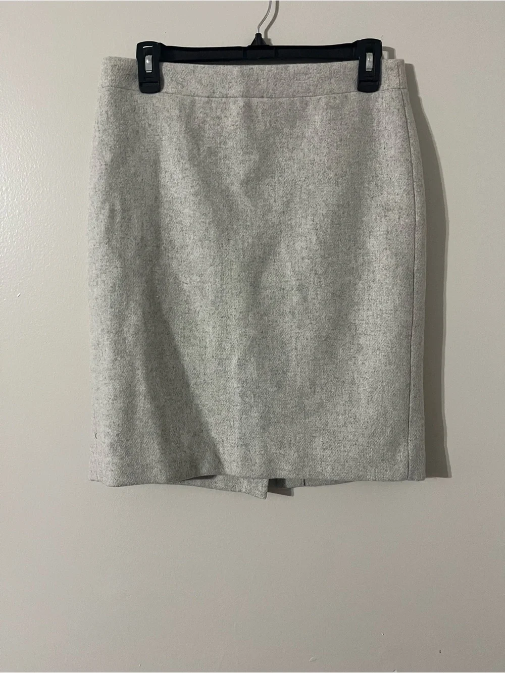 J. Crew Mercantile Light Grey Pencil Skirt Wool Sz-Ladies 4